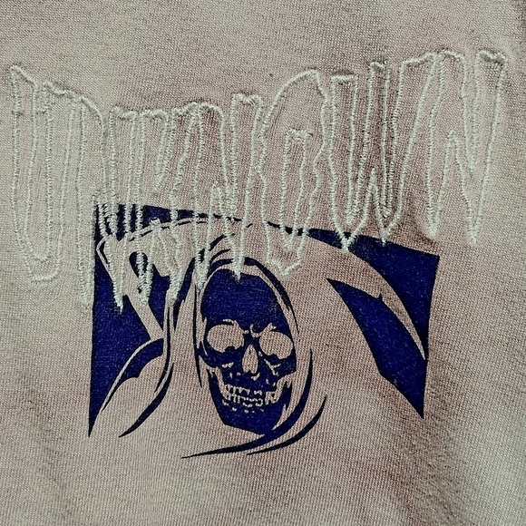 Men's Topman Distressed 'Unknown' Tee T-Shirt - Picture 5 of 8